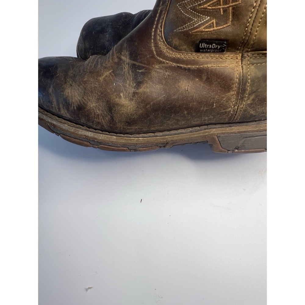 Irish‎ Setter Marshall Brown Leather Work Boots Men 9.5 Steel Toe 83923 Outdoor - Picture 10 of 14
